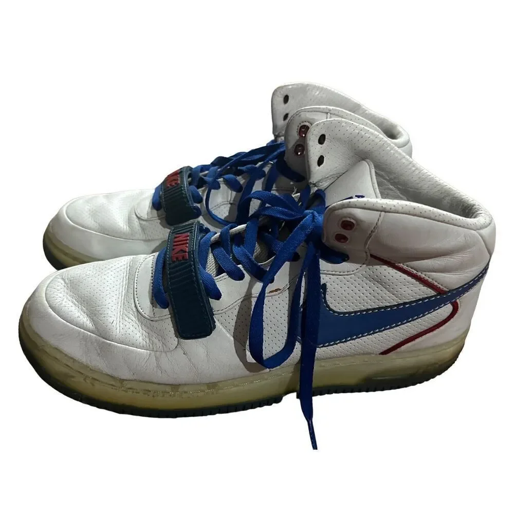 Nike Air Force 1 Mid Supreme Max Air‎ CB 2007 RARE Vintage sz 13 white red blue